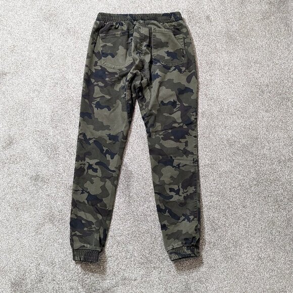 Women's RUE 21 Green Camo Pull On Leggings Pants w Laces; Size S - Picture 2 of 6